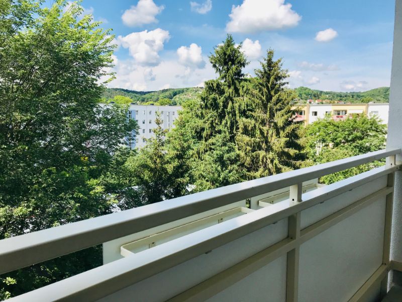 Dresdner Straße 299c, Freital-Deuben, Blick vom Balkon Dresdner Straße 299c, Freital-Deuben, Blick vom Balkon