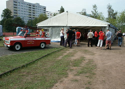 Foto vom Mieterfest in Zauckerode am 10.08.2002, Foto: WGF