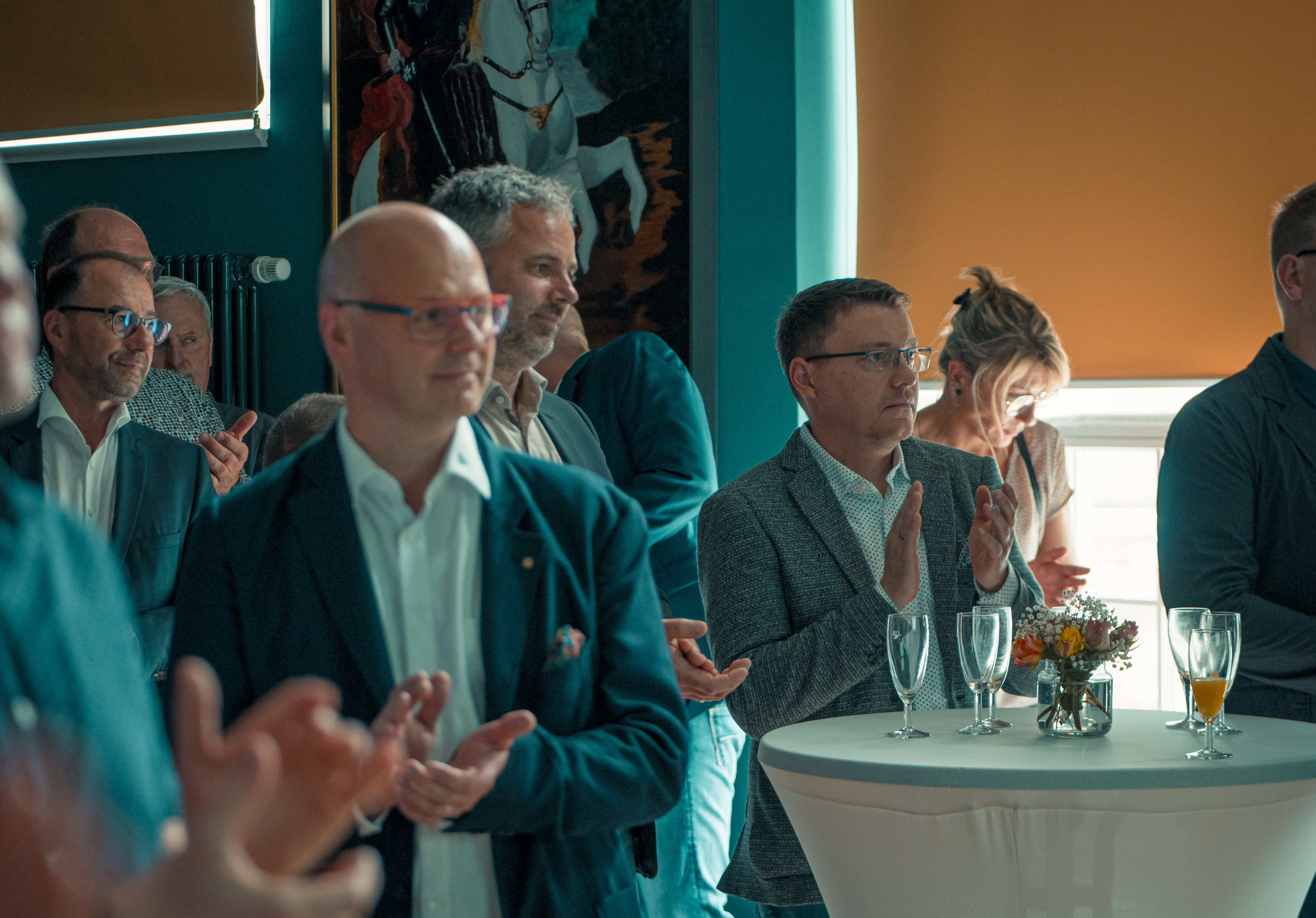 Foto vom offiziellen Empfang zum 30. Firmenjubiläum der Wohnungsgesellschaft Freital mbH, Foto: Willi Pappritz Foto vom offiziellen Empfang zum 30. Firmenjubiläum der Wohnungsgesellschaft Freital mbH, Foto: Willi Pappritz