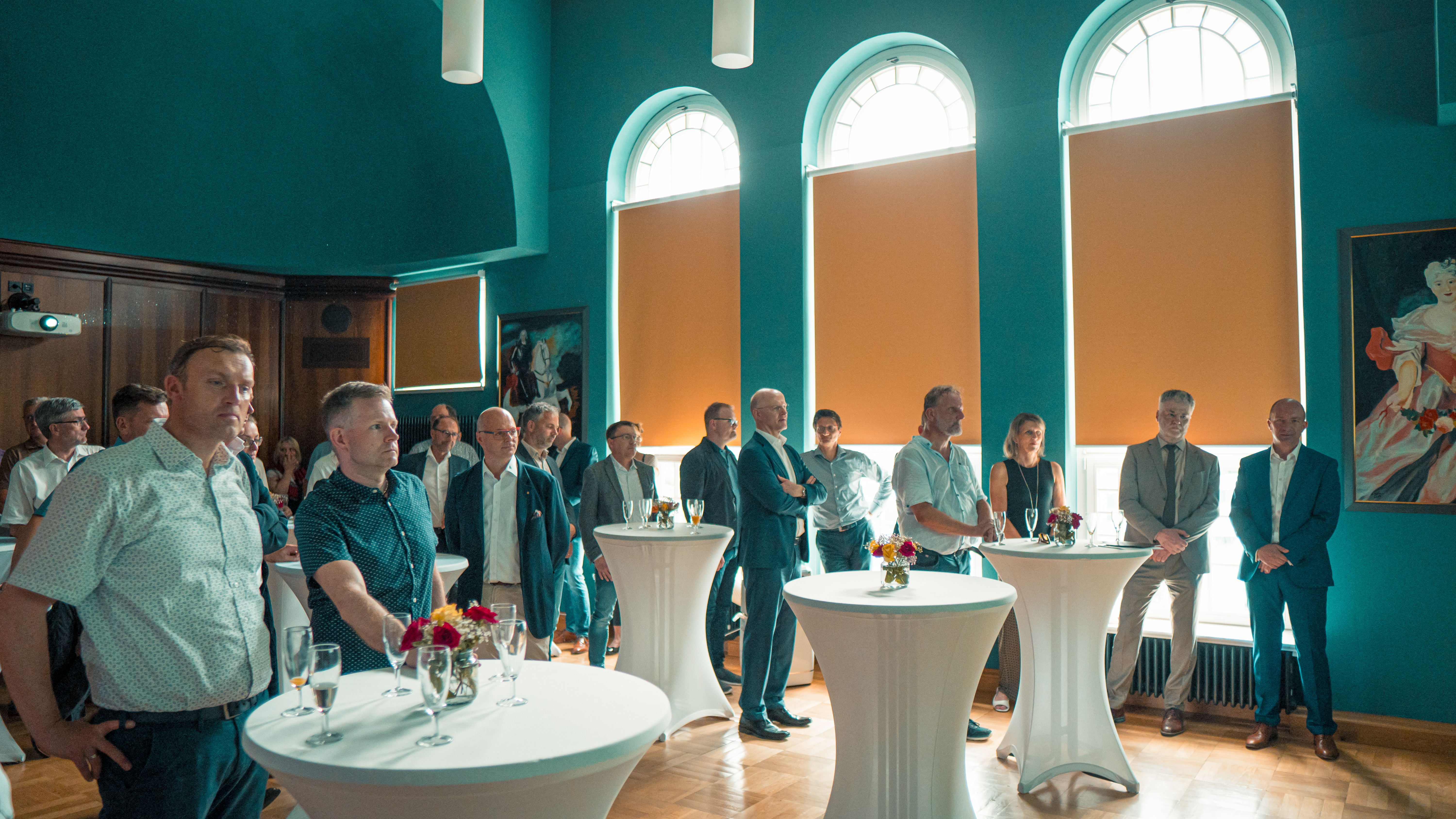 Foto vom offiziellen Empfang zum 30. Firmenjubiläum der Wohnungsgesellschaft Freital mbH, Foto: Willi Pappritz Foto vom offiziellen Empfang zum 30. Firmenjubiläum der Wohnungsgesellschaft Freital mbH, Foto: Willi Pappritz