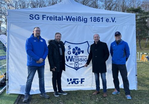 Gesponserter Pavillon  für die SG Freital Weißig 1861 e.V.